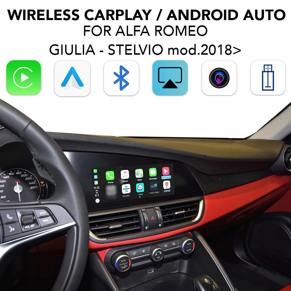 Βλησαρούλης Car Center - DIGITAL IQ AR 203 CPAA - INTERFACE CARPLAY / ANDROID AUTO BOX for ALFA ROMEO GIULIA - STELVIO mod. 2018>