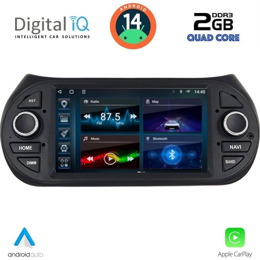 Βλησαρούλης Car Center - DIGITAL IQ BLD 092_CPA (7" DECK) MULTIMEDIA for CT NEMO – FT FIORINO-QUBO – PG BIPPER mod. 2008>