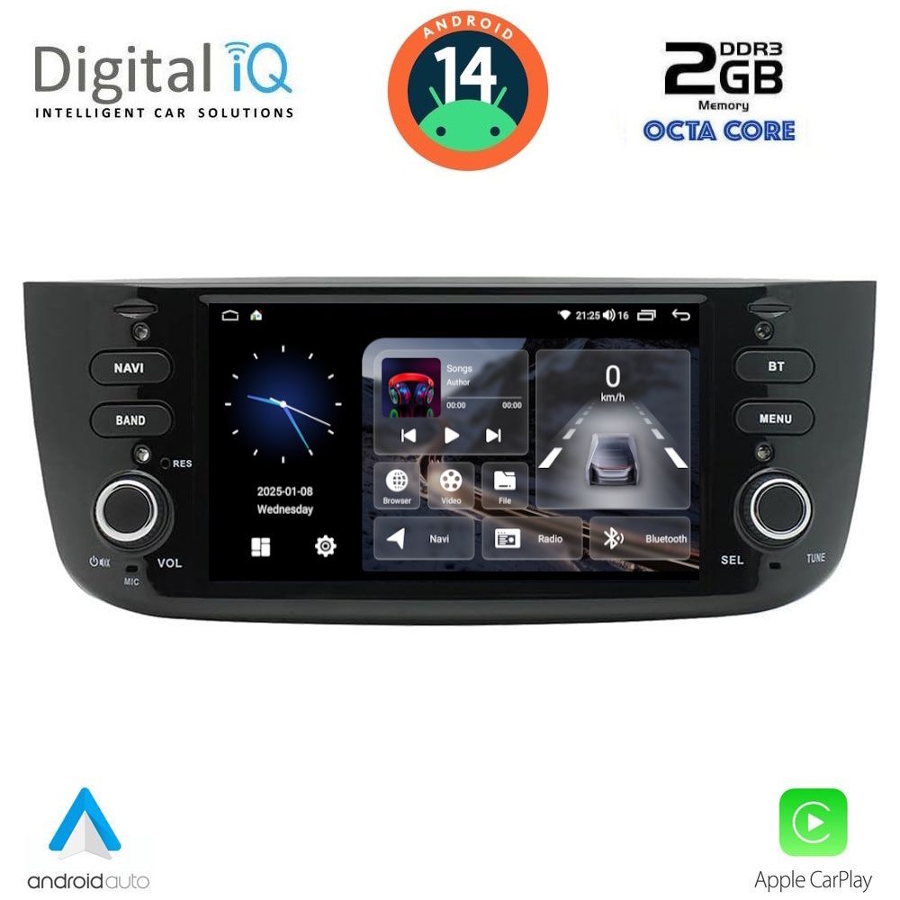 Βλησαρούλης Car Center - DIGITAL IQ BLF 364_CPA (6.1" DECK) MULTIMEDIA SYSTEM for FIAT GRANDE PUNTO mod. 2012> – EVO mod. 2009>