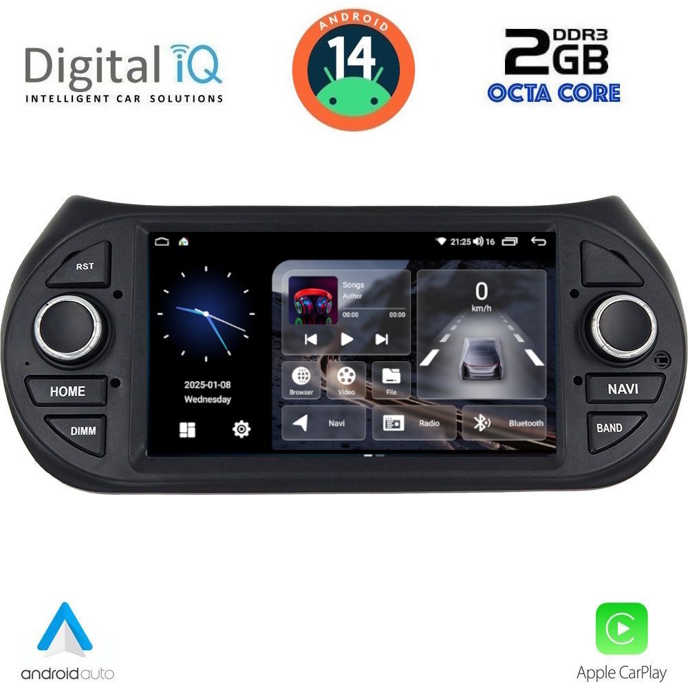 Βλησαρούλης Car Center - DIGITAL IQ BLD 092_CPA (7" DECK) MULTIMEDIA for CT NEMO – FT FIORINO-QUBO – PG BIPPER mod. 2008>