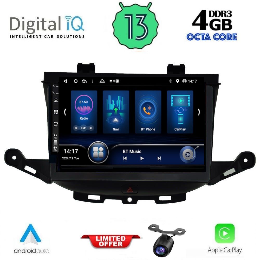 Βλησαρούλης Car Center - DIQ BXD 6483_CPA (9inc) MULTIMEDIA TABLET for OPEL ASTRA K mod. 2015>