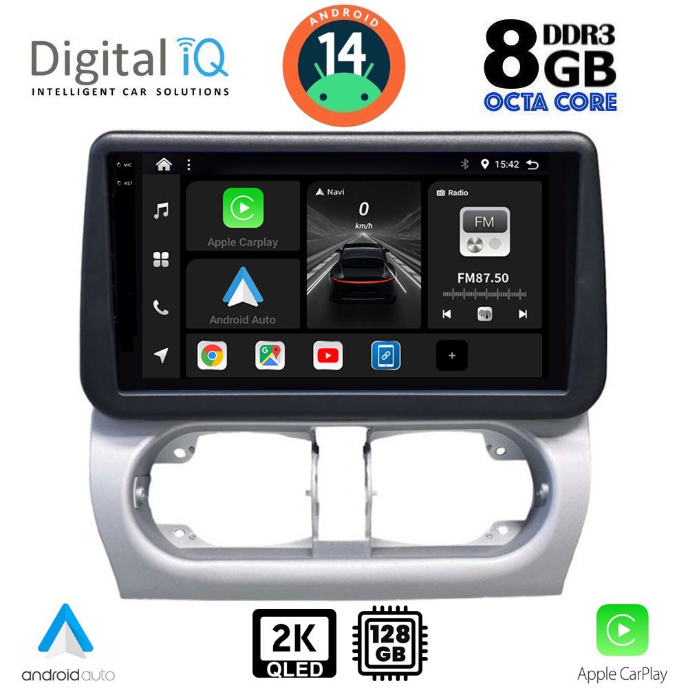 Βλησαρούλης Car Center - DIGITAL IQ BXF 11500_CPAA (9inc) MULTIMEDIA TABLET for OPEL CORSA C mod 2000-2006 - TIGRA mod. 2004-2009