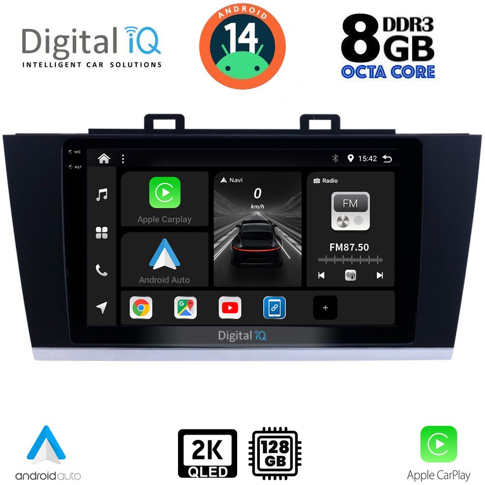Βλησαρούλης Car Center - DIGITAL IQ BXF 11668_CPAA (9inc) MULTIMEDIA TABLET for SUBARU LEGACY - OUTBACK mod. 2014-2019
