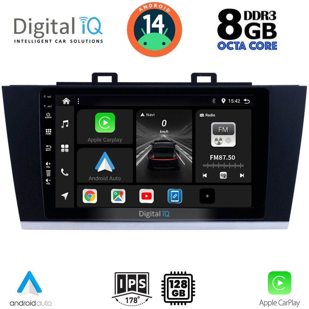 Βλησαρούλης Car Center - DIGITAL IQ BXF 7668_CPAA (9inc) MULTIMEDIA TABLET for SUBARU LEGACY - OUTBACK mod. 2014-2019