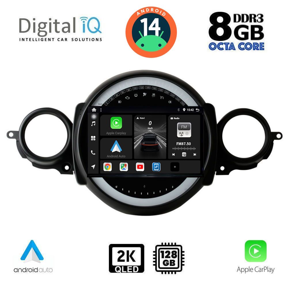 Βλησαρούλης Car Center - DIGITAL IQ BXF 11064_CPAA (9inc) MULTIMEDIA TABLET for MINI COOPER (R56-R57) mod. 2006-2014 - CLUBMAN (R55) mod. 2007-2014