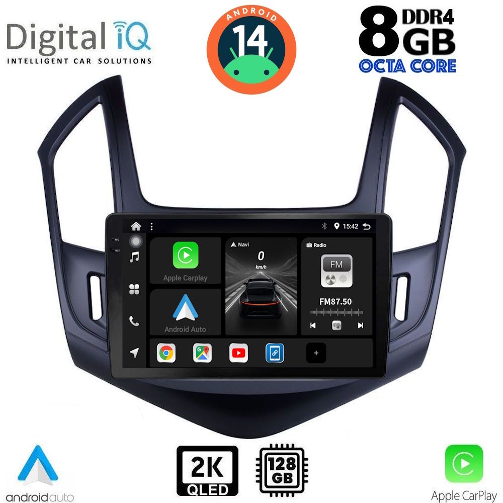 Βλησαρούλης Car Center - DIGITAL IQ BXF 11077_CPAA (9inc) MULTIMEDIA TABLET for CHEVROLET CRUZE mod. 2013-2015