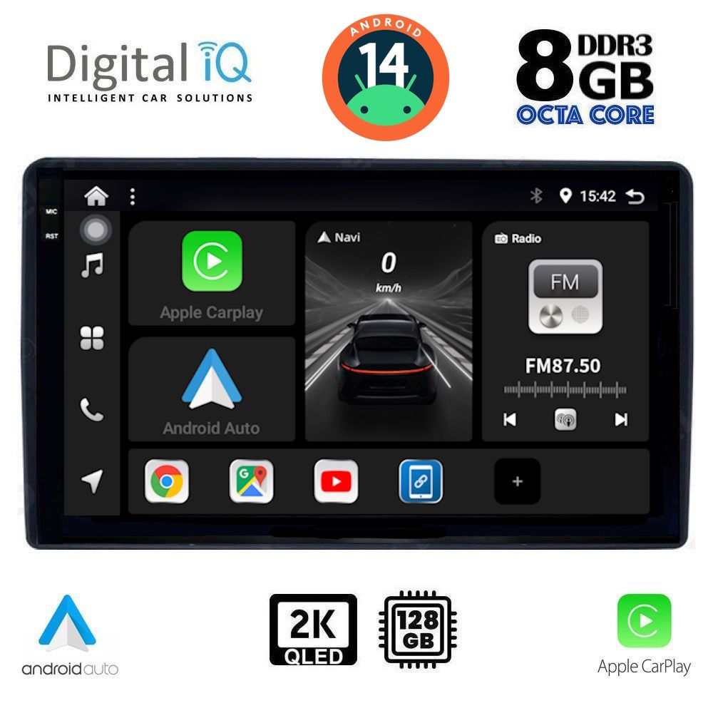 Βλησαρούλης Car Center - DIGITAL IQ BXF 11081_CPAA (9inc) MULTIMEDIA TABLET for CITROEN – PEUGEOT mod. 2008-2018