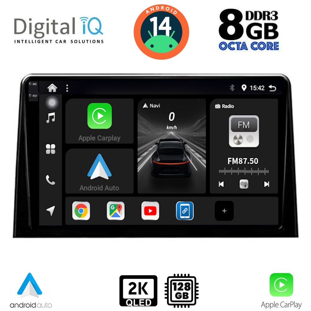 Βλησαρούλης Car Center - DIGITAL IQ BXF 11082_CPAA (10inc) MULTIMEDIA TABLET for CITROEN BERLINGO – OPEL COMBO – PEUGEOT PARTNER – TOYOTA PROACE mod. 2018> - FIAT DOBLO mod. 2022>