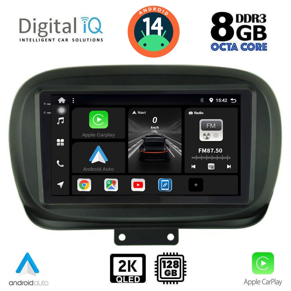 Βλησαρούλης Car Center - DIGITAL IQ BXF 11134_CPAA (9inc) MULTIMEDIA TABLET for FIAT 500Χ mod. 2014>