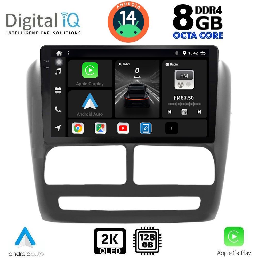 Βλησαρούλης Car Center - DIGITAL IQ BXF 11137_CPAA (9inc) MULTIMEDIA TABLET for FIAT DOBLO mod. 2010-2015