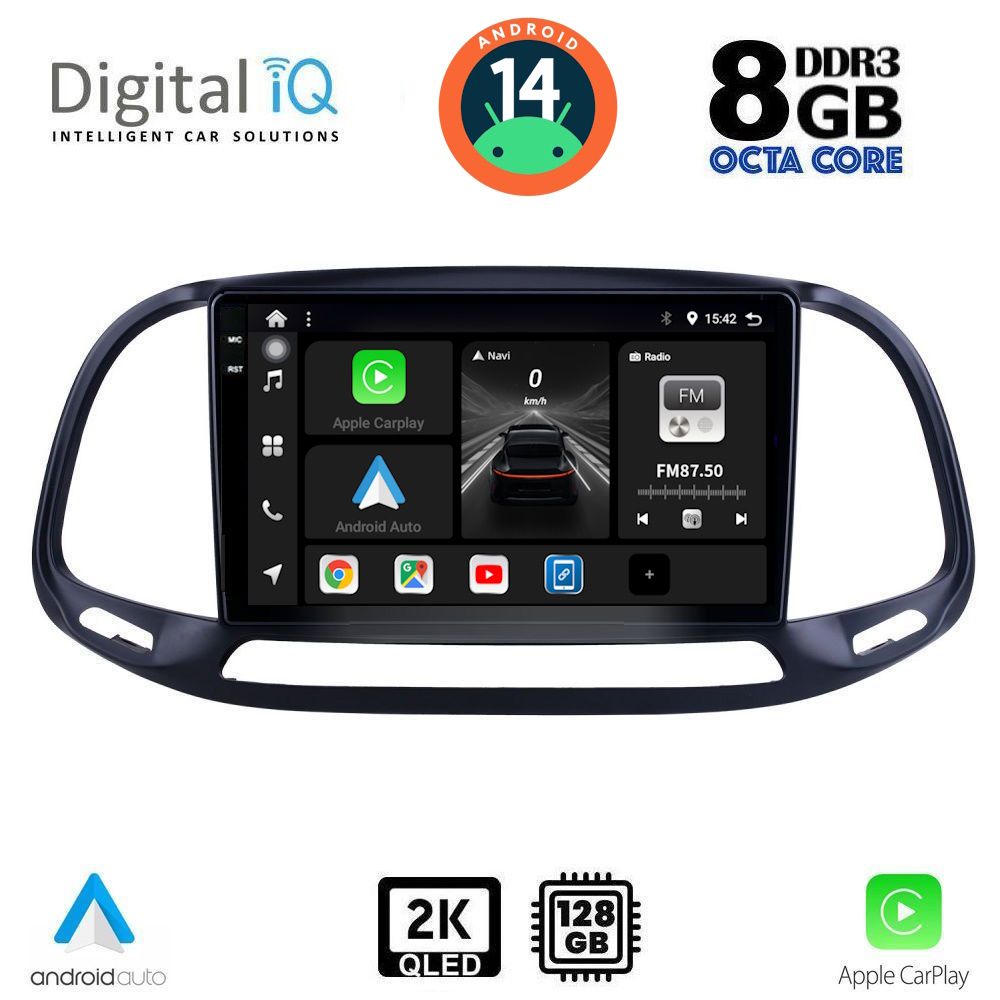 Βλησαρούλης Car Center - DIGITAL IQ BXF 11138_CPAA (9inc) MULTIMEDIA TABLET for FIAT DOBLO – OPEL COMBO mod. 2015-2018