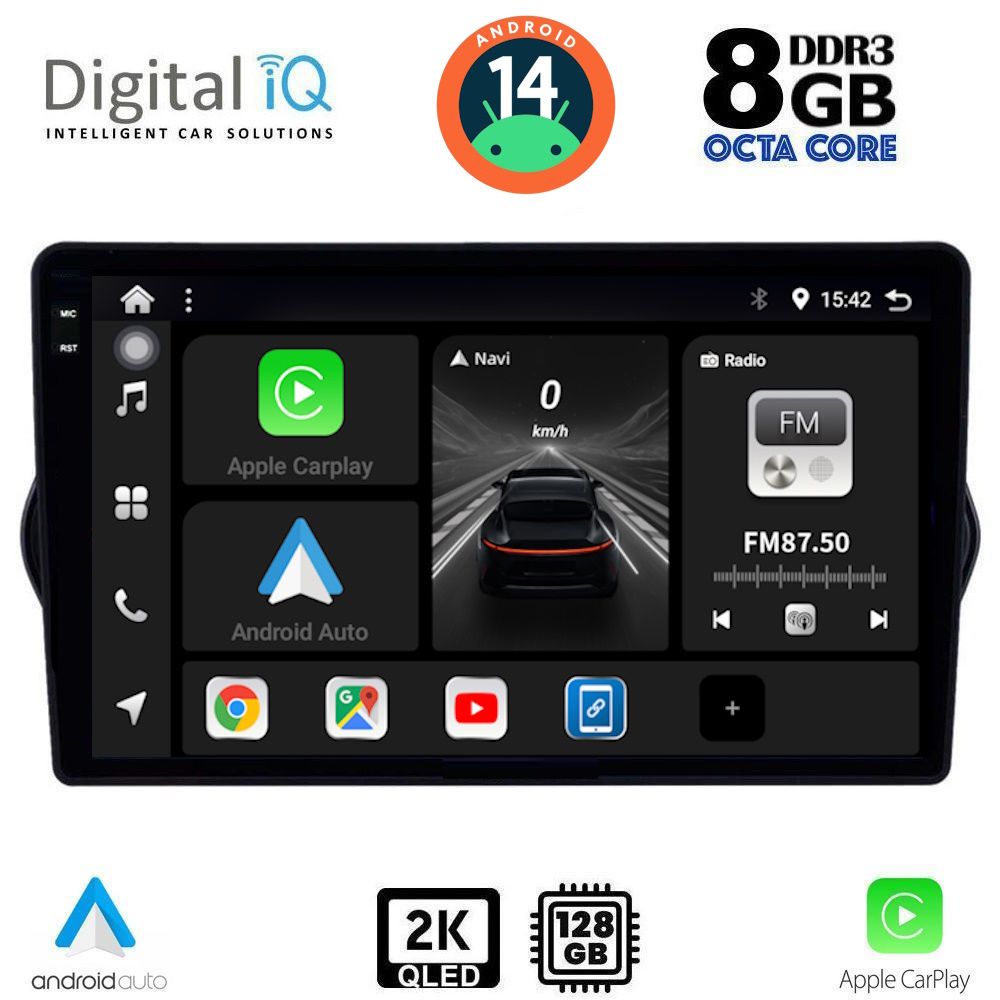 Βλησαρούλης Car Center - DIGITAL IQ BXF 11148_CPAA (9inc) MULTIMEDIA TABLET for FIAT TIPO mod. 2015-2023