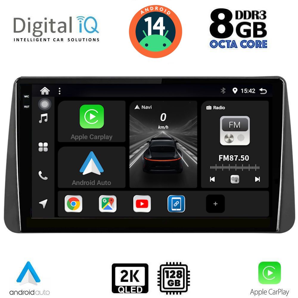 Βλησαρούλης Car Center - DIGITAL IQ BXF 11149_CPAA DASH (9inc) MULTIMEDIA TABLET for FIAT TIPO mod. 2018-2023