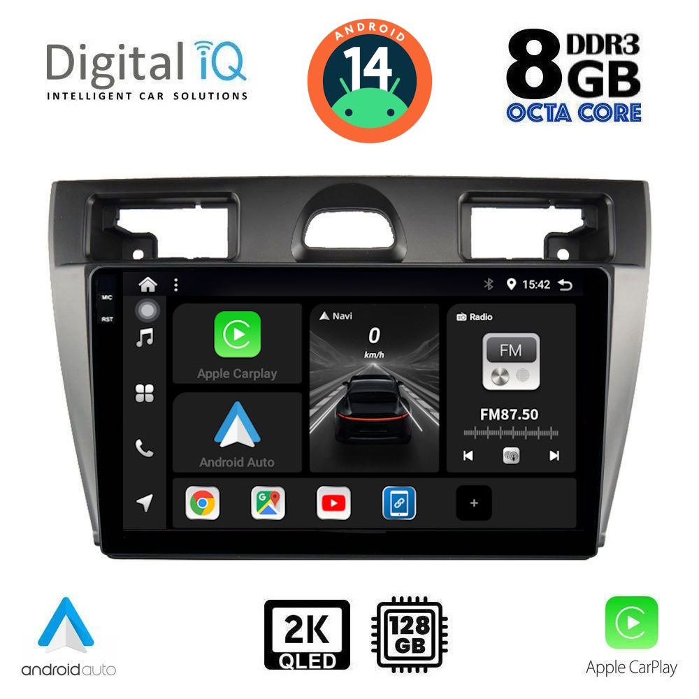 Βλησαρούλης Car Center - DIGITAL IQ BXF 11153_CPAA (9inc) MULTIMEDIA TABLET for FORD FIESTA mod. 2005-2008