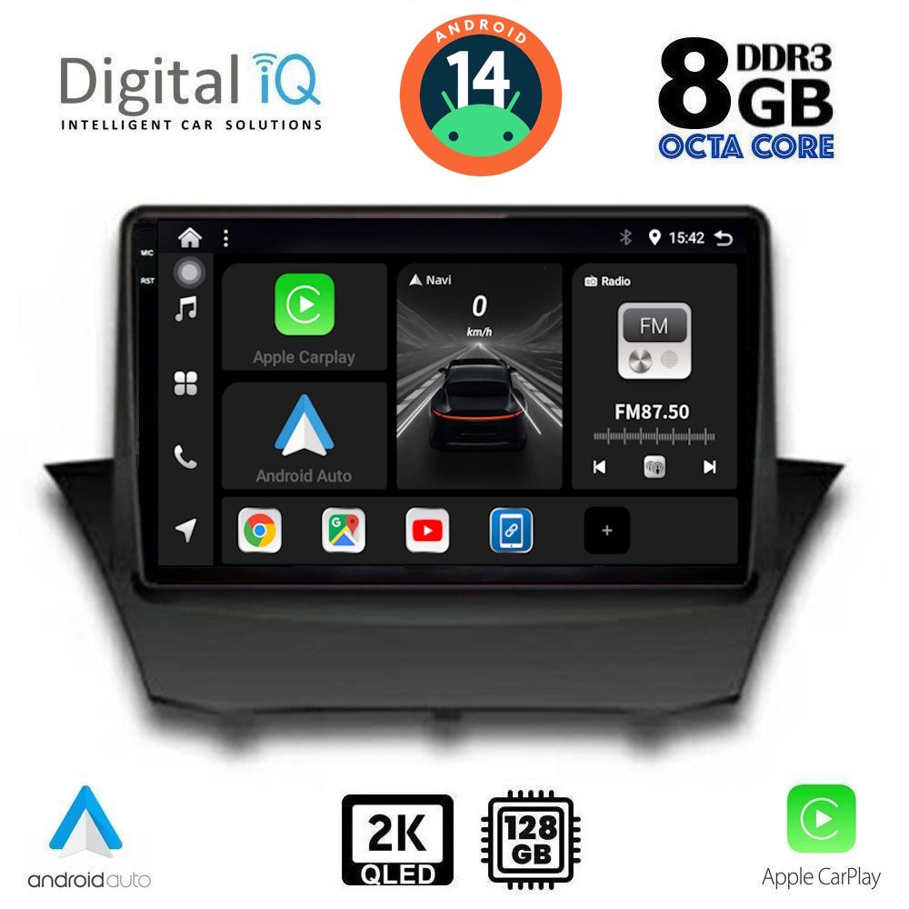 Βλησαρούλης Car Center - DIGITAL IQ BXF 11154_CPAA (9inc) MULTIMEDIA TABLET for FORD FIESTA mod. 2008-2017