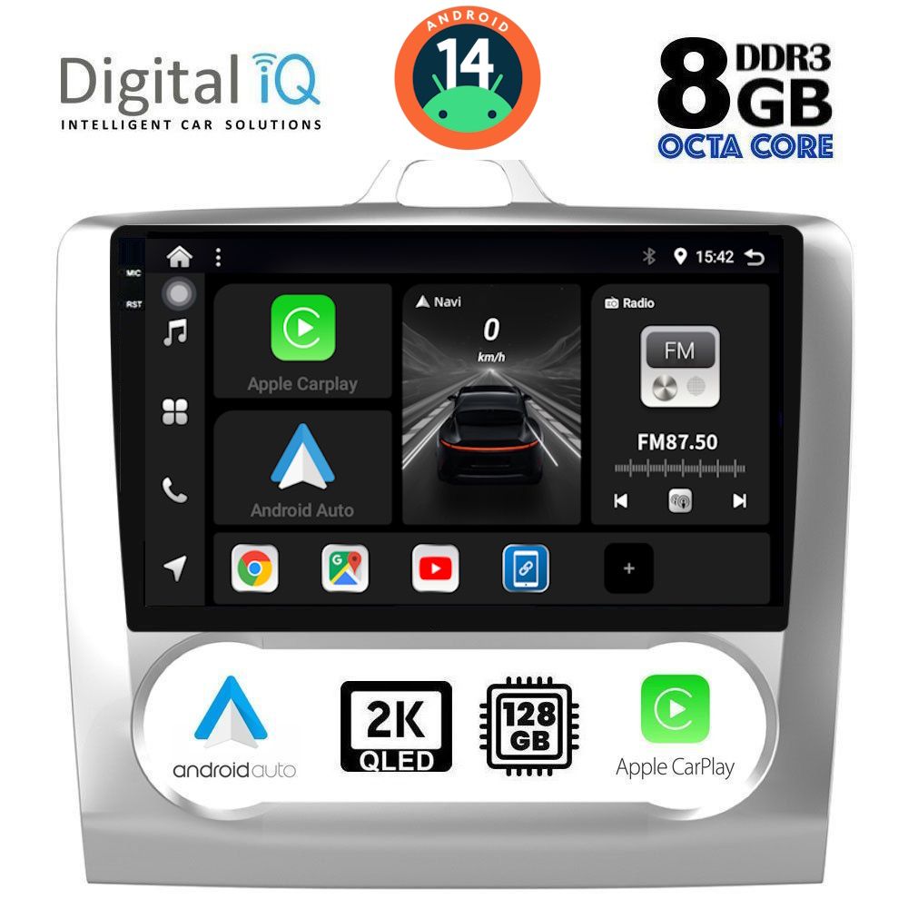 Βλησαρούλης Car Center - DIGITAL IQ BXF 11156_CPAA CLIMA (9inc) MULTIMEDIA TABLET for FORD FOCUS mod. 2005-2012