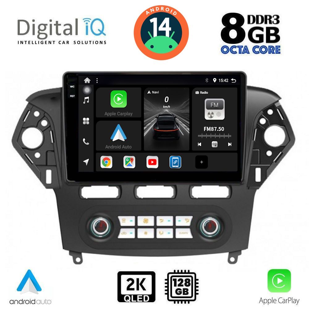 Βλησαρούλης Car Center - DIGITAL IQ BXF 11163_CPAA CLIMA (10inc) MULTIMEDIA TABLET for FORD MONDEO mod. 2011-2013