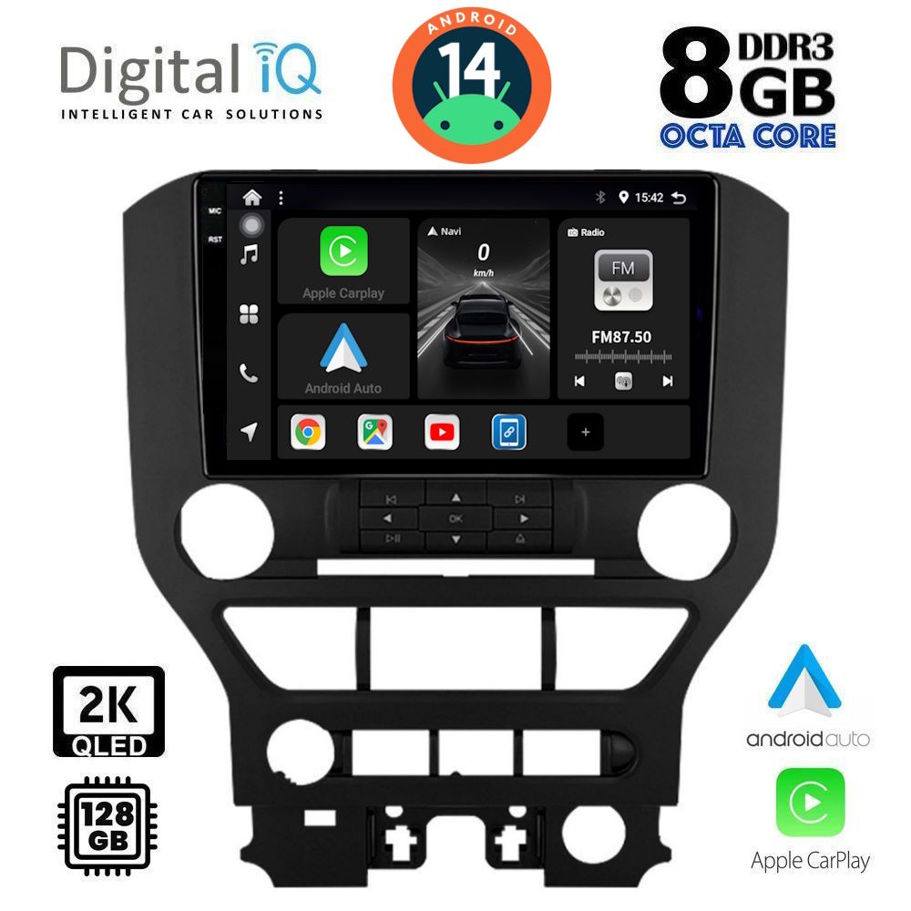Βλησαρούλης Car Center - DIGITAL IQ BXF 11166_CPAA (9inc) MULTIMEDIA TABLET for FORD MUSTANG mod. 2015-2020