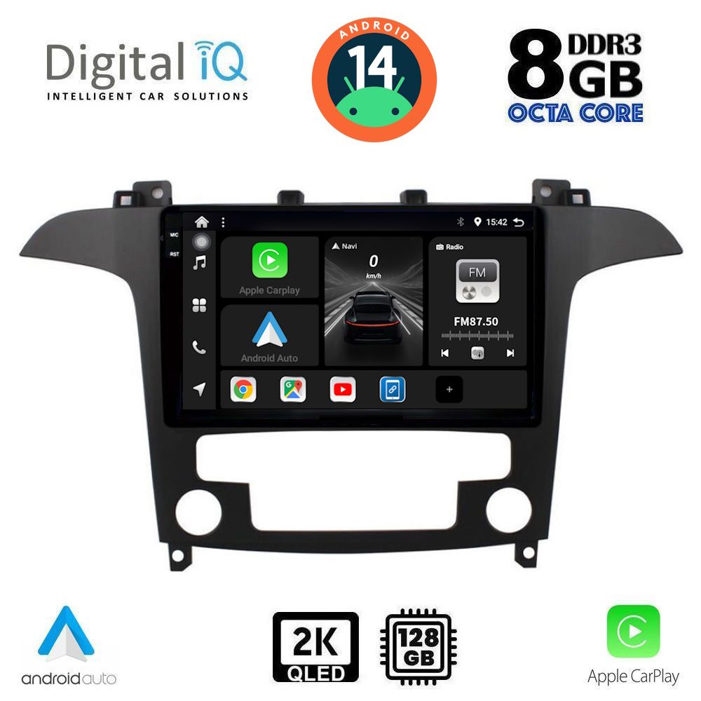 Βλησαρούλης Car Center - DIGITAL IQ BXF 11175_CPAA CLIMA (9inc) MULTIMEDIA TABLET for FORD SMAX mod. 2006-2014