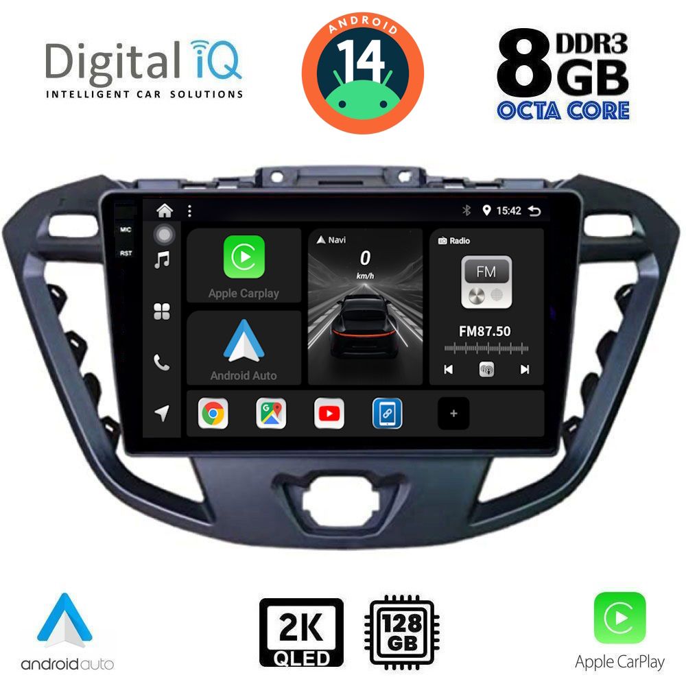 Βλησαρούλης Car Center - DIGITAL IQ BXF 11177_CPAA (9inc) MULTIMEDIA TABLET for FORD TRANSIT CUSTOM | TOURNEO CUSTOM mod. 2013-2019