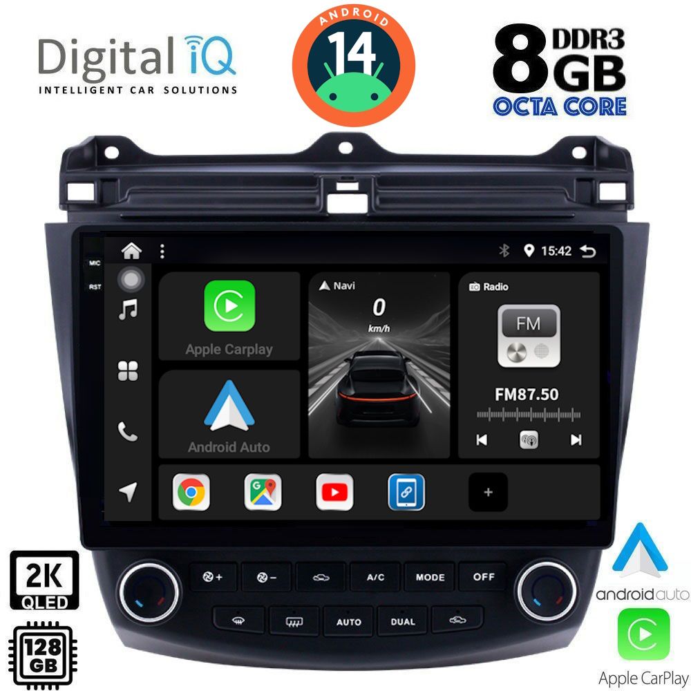 Βλησαρούλης Car Center - DIGITAL IQ BXF 11182_CPAA (10inc) MULTIMEDIA TABLET for HONDA ACCORD mod. 2003-2007
