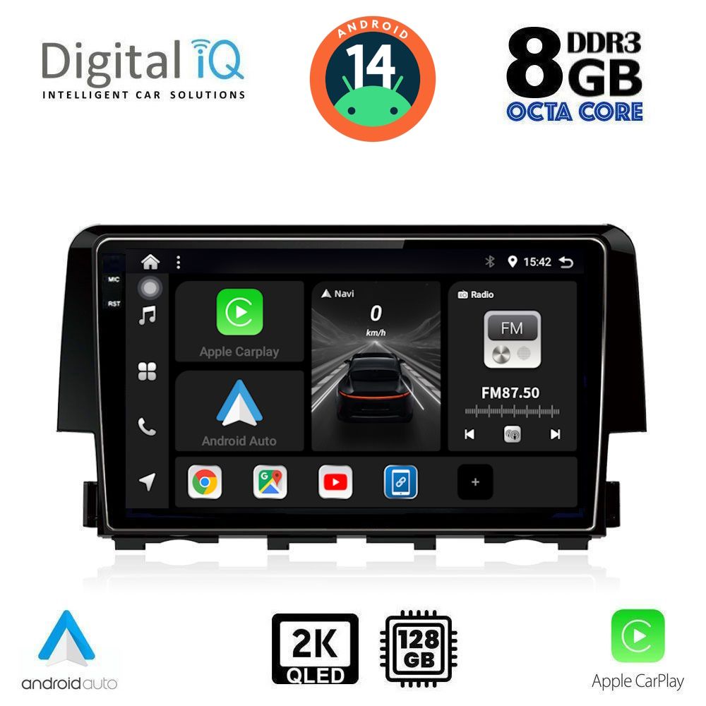 Βλησαρούλης Car Center - DIGITAL IQ BXF 11191_CPAA (9inc) MULTIMEDIA TABLET for HONDA CIVIC mod. 2016>