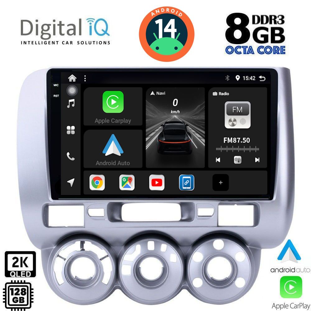 Βλησαρούλης Car Center - DIGITAL IQ BXF 11210_CPAA A/C (9inc) MULTIMEDIA TABLET for HONDA JAZZ mod. 2002-2008