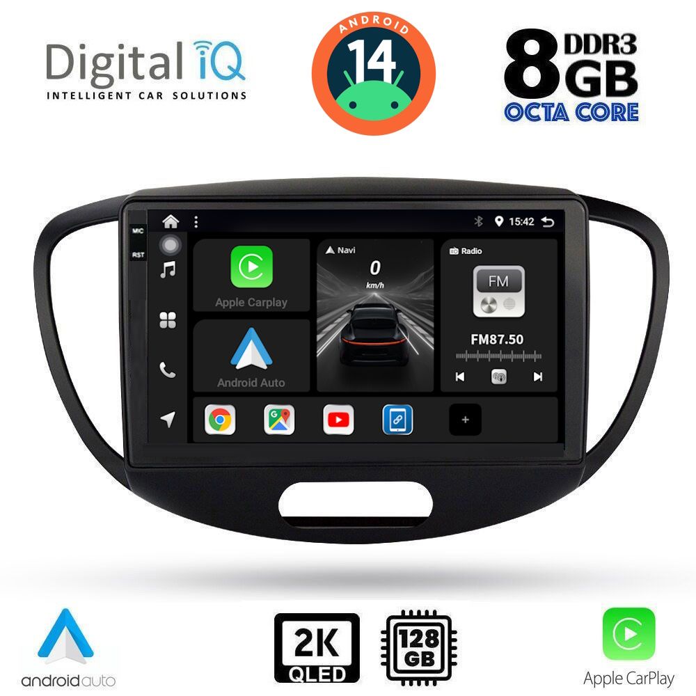 Βλησαρούλης Car Center - DIGITAL IQ BXF 11223_CPAA (9inc) MULTIMEDIA TABLET for HYUNDAI i10 mod. 2008-2013