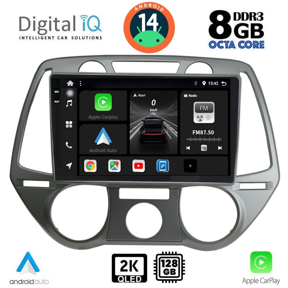 Βλησαρούλης Car Center - DIGITAL IQ BXF 11228_CPAA A/C (9inc) MULTIMEDIA TABLET for HYUNDAI i20 mod. 2008-2012