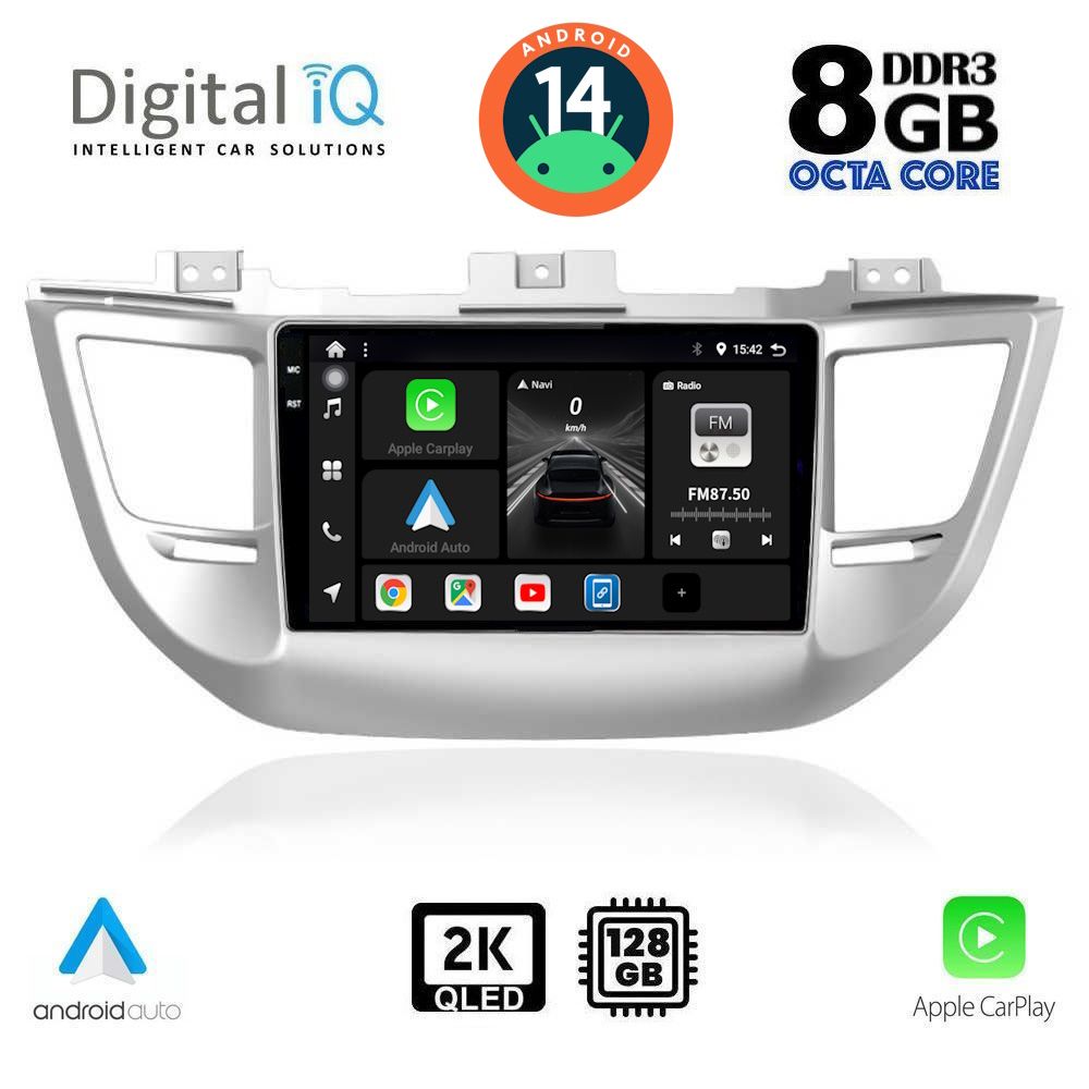 Βλησαρούλης Car Center - DIGITAL IQ BXF 11243_CPAA (9inc) MULTIMEDIA TABLET for HYUNDAI TUSCON  mod. 2015-2019