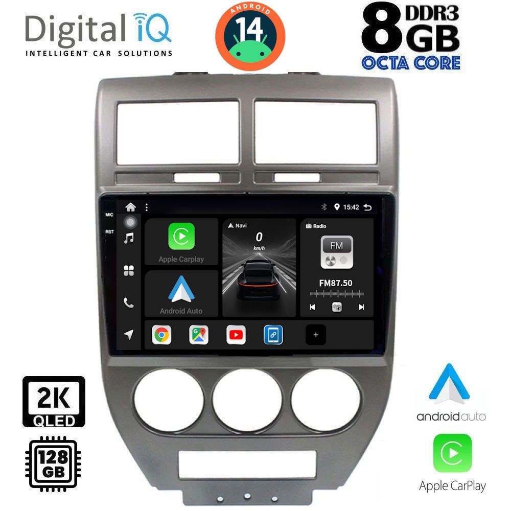 Βλησαρούλης Car Center - DIGITAL IQ BXF 11276_CPAA (10inc) MULTIMEDIA TABLET for JEEP COMPASS - PATRIOT mod. 2007-2016