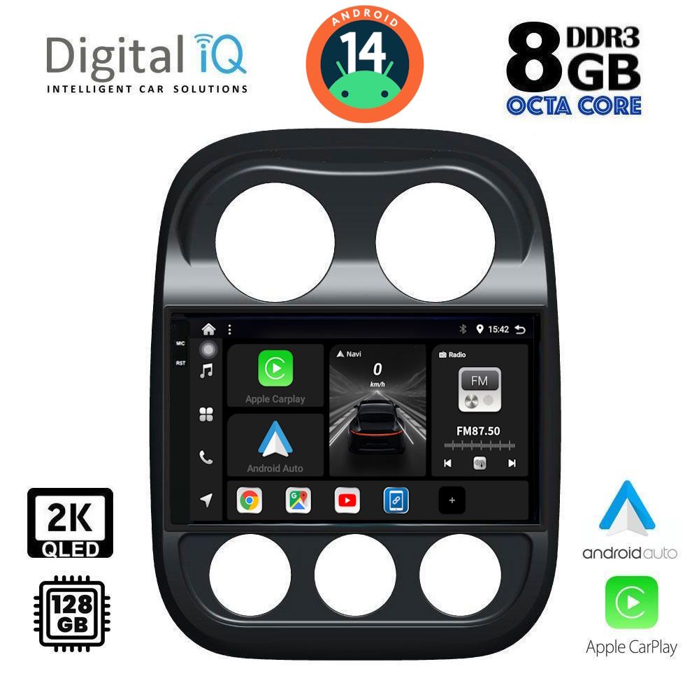 Βλησαρούλης Car Center - DIGITAL IQ BXF 11277_CPAA (10inc) MULTIMEDIA TABLET for JEEP COMPASS - PATRIOT mod. 2007-2016