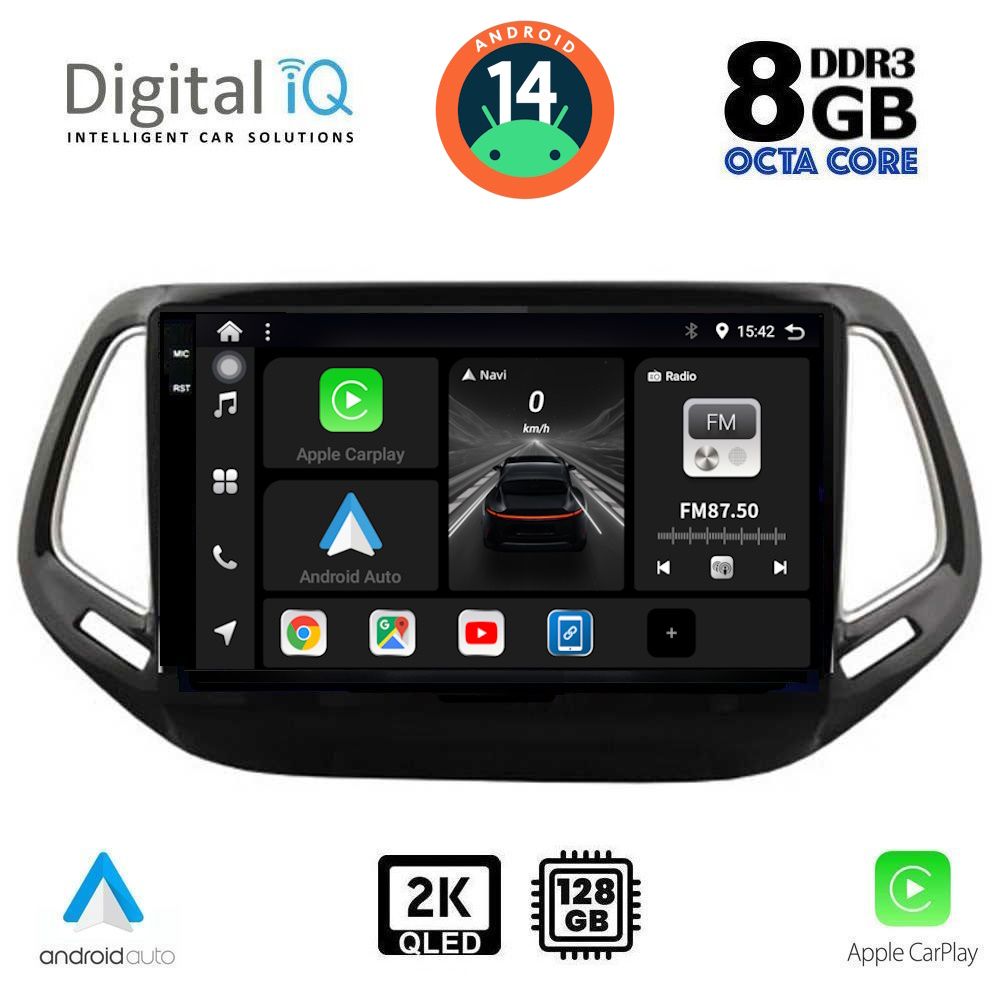 Βλησαρούλης Car Center - DIGITAL IQ BXF 11278_CPAA (10inc) MULTIMEDIA TABLET for JEEP COMPASS mod. 2016-2021