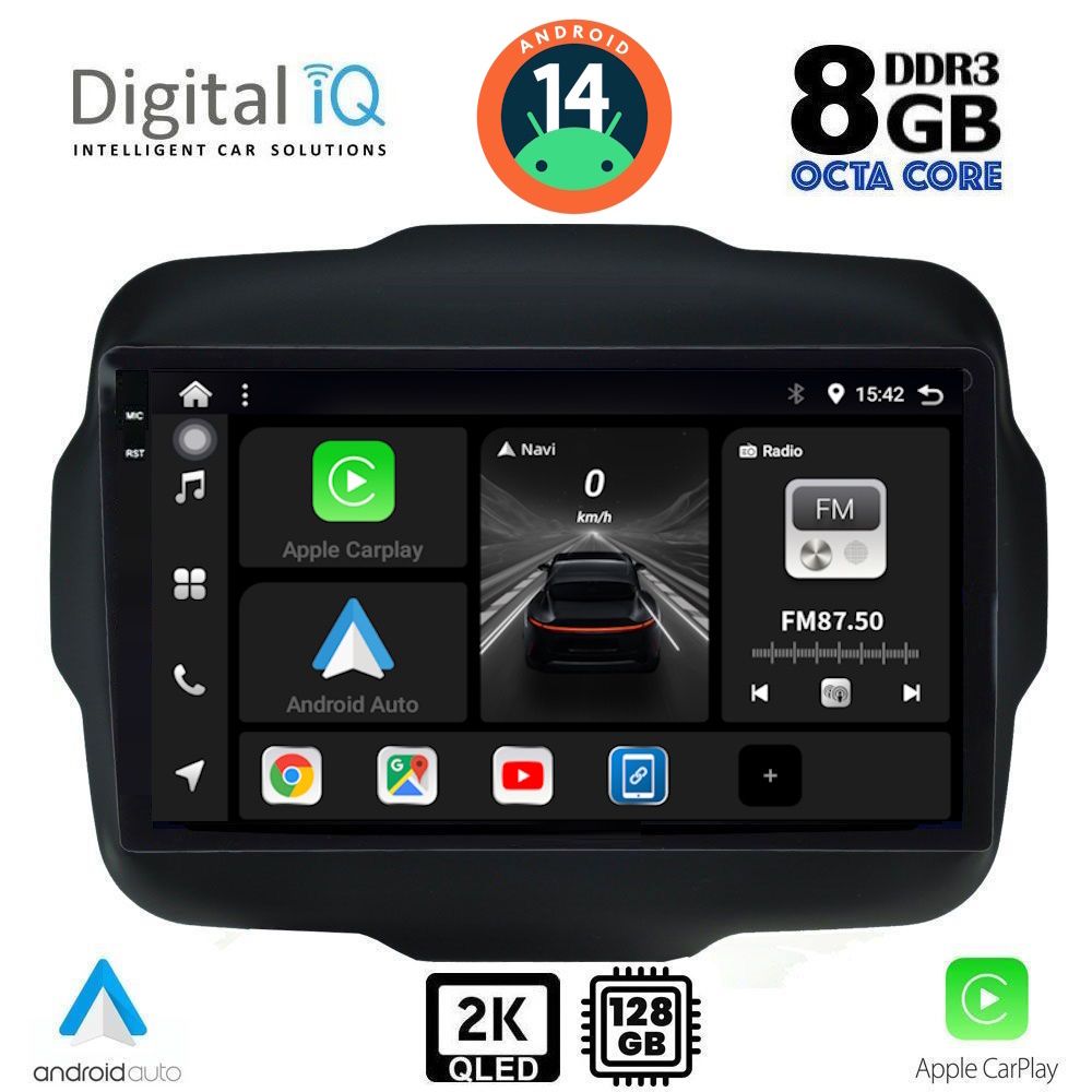 Βλησαρούλης Car Center - DIGITAL IQ BXF 11290_CPAA (9inc) MULTIMEDIA TABLET for JEEP RENEGADE  mod. 2014>