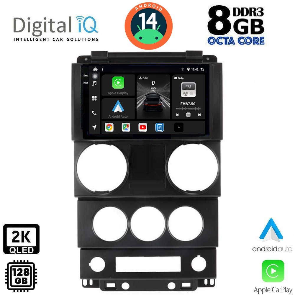 Βλησαρούλης Car Center - DIGITAL IQ BXF 11292_CPAA (9inc) MULTIMEDIA TABLET for JEEP WRANGLER  mod. 2006-2011