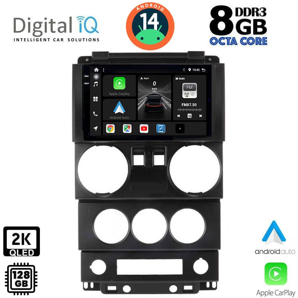 Βλησαρούλης Car Center - DIGITAL IQ BXF 11293_CPAA (9inc) MULTIMEDIA TABLET for JEEP WRANGLER  mod. 2006-2011