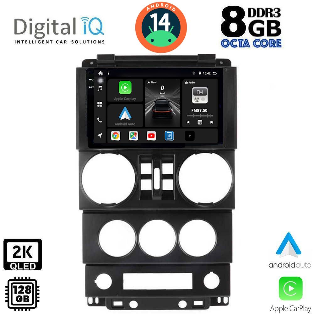 Βλησαρούλης Car Center - DIGITAL IQ BXF 11294_CPAA (9inc) MULTIMEDIA TABLET for JEEP WRANGLER  mod. 2006-2011