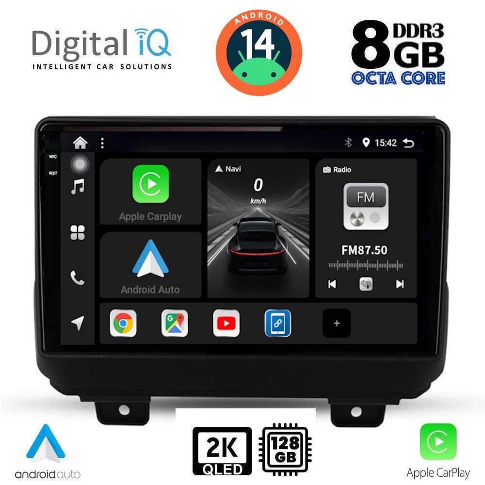 Βλησαρούλης Car Center - DIGITAL IQ BXF 11298_CPAA (9inc) MULTIMEDIA TABLET for JEEP WRANGLER mod. 2018>