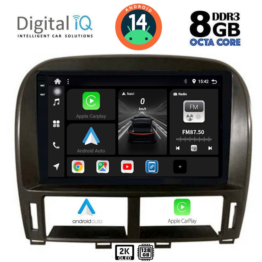 Βλησαρούλης Car Center - DIGITAL IQ BXF 11343_CPAA (9inc) MULTIMEDIA TABLET for LEXUS LS 430 – XF 430 mod. 2000-2006