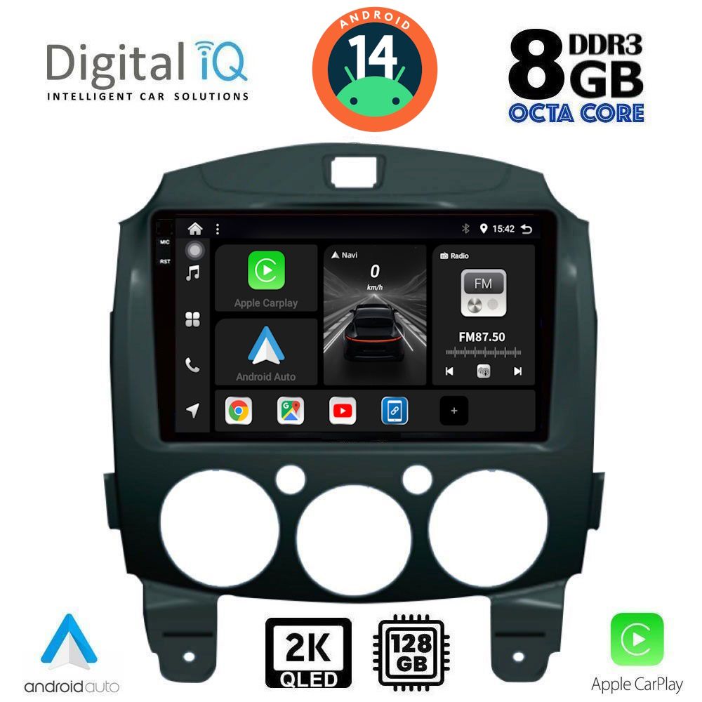 Βλησαρούλης Car Center - DIGITAL IQ BXF 11361_CPAA (9inc) MULTIMEDIA TABLET for MAZDA 2  mod. 2007-2014
