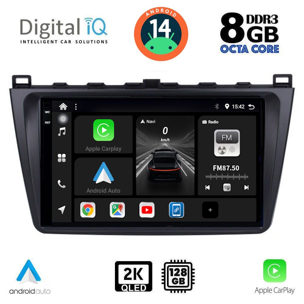 Βλησαρούλης Car Center - DIGITAL IQ BXF 11377_CPAA (9inc) MULTIMEDIA TABLET for MAZDA 6 mod. 2008-2012