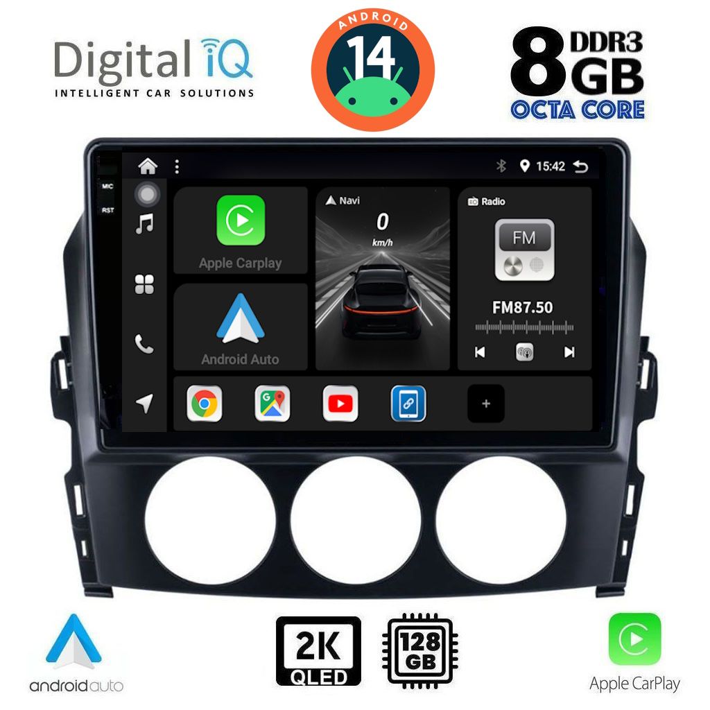 Βλησαρούλης Car Center - DIGITAL IQ BXF 11392_CPAA (9inc) MULTIMEDIA TABLET for MAZDA MX5 mod. 2005-2015