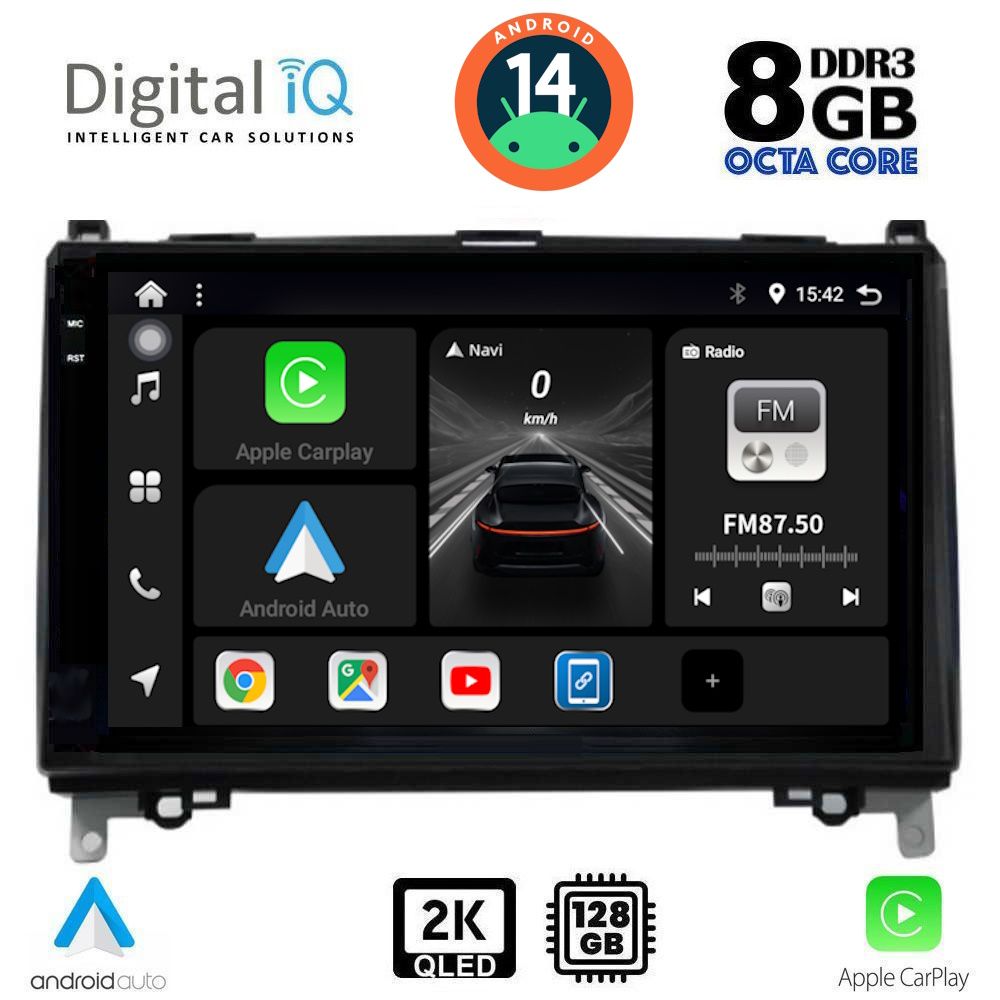 Βλησαρούλης Car Center - DIGITAL IQ BXF 11400_CPAA (9inc) MULTIMEDIA TABLET for MERCEDES A – B -SPRINTER – VITO mod. 2007>