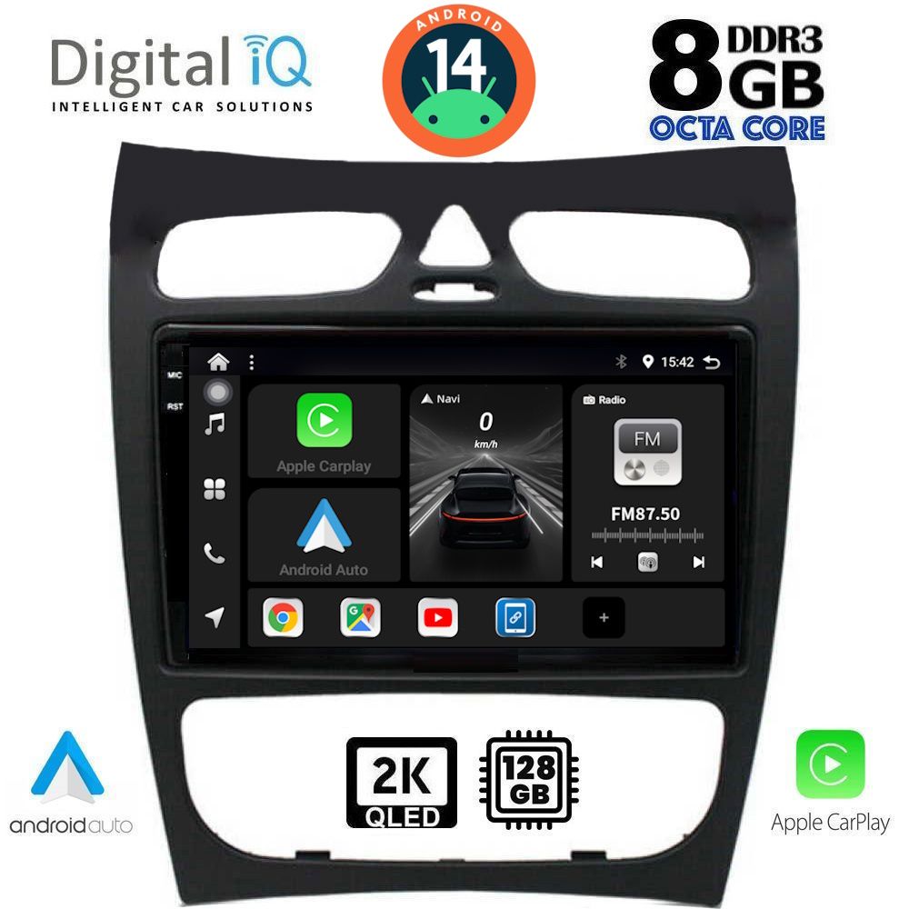 Βλησαρούλης Car Center - DIGITAL IQ BXF 11406_CPAA (9inc) MULTIMEDIA TABLET for MERCEDES CLK (W209) mod. 2000-2004