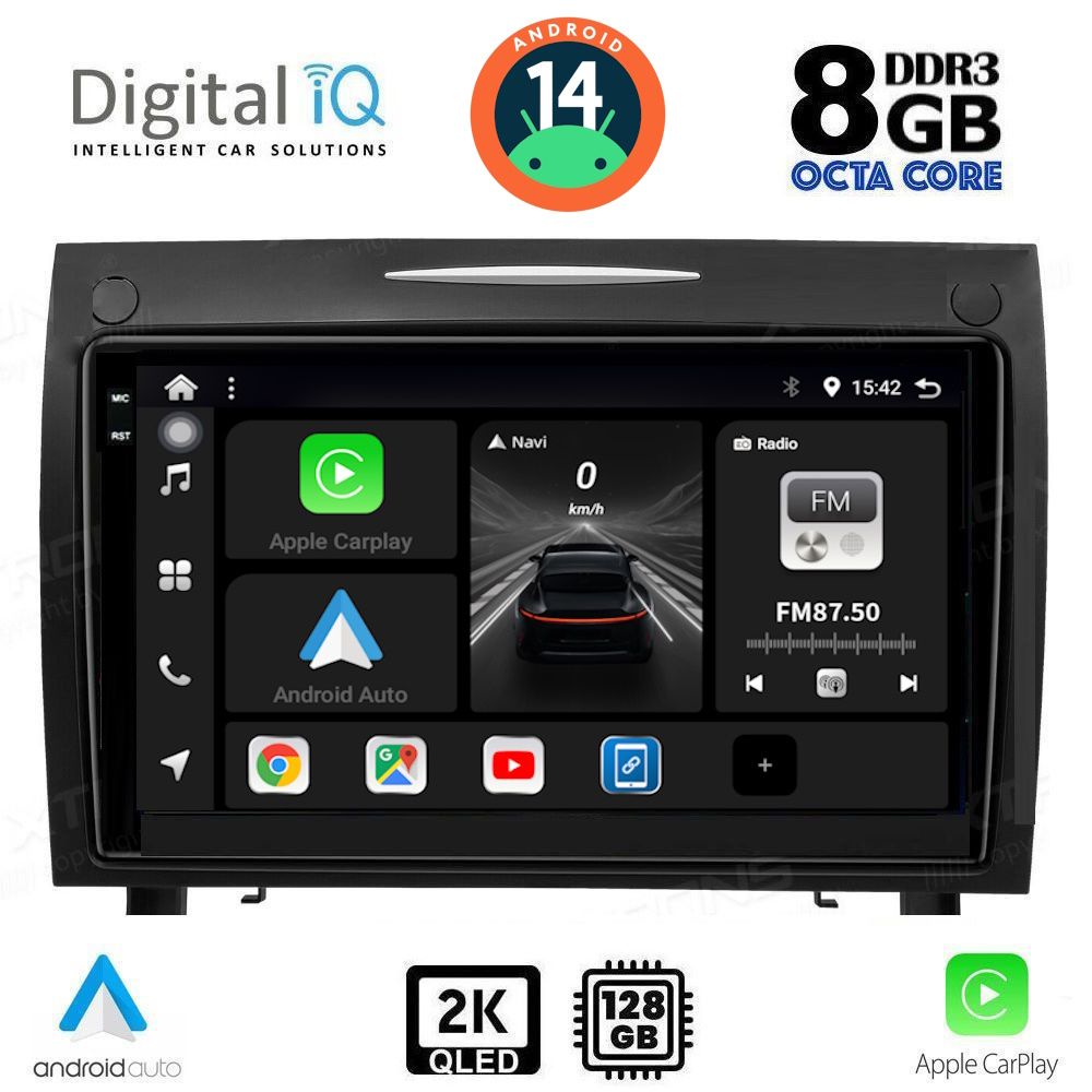 Βλησαρούλης Car Center - DIGITAL IQ BXF 11419_CPAA (9inc) MULTIMEDIA TABLET for MERCEDES SLK R171 mod. 2004-2010
