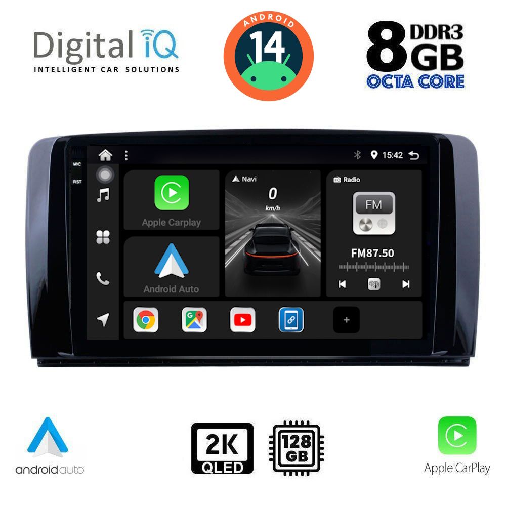 Βλησαρούλης Car Center - DIGITAL IQ BXF 11422_CPAA (9inc) MULTIMEDIA TABLET for MERCEDES R (W251) mod. 2006-2015