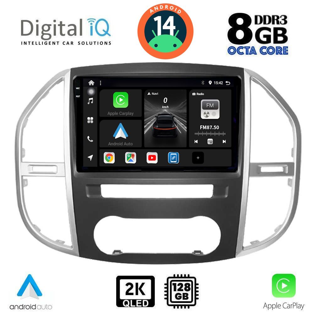 Βλησαρούλης Car Center - DIGITAL IQ BXF 11429_CPAA (10inc) MULTIMEDIA TABLET for MERCEDES VITO – VIANO  (W447) mod. 2015>