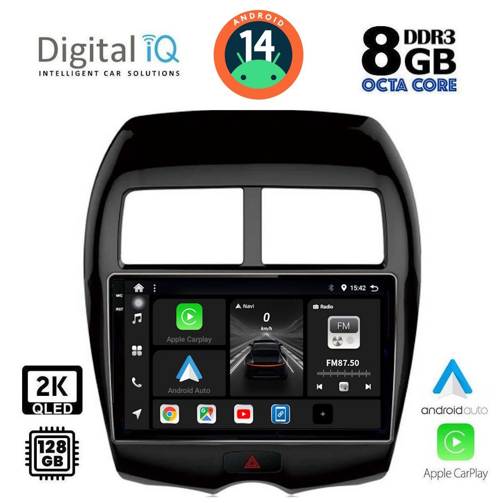 Βλησαρούλης Car Center - DIGITAL IQ BXF 11430_CPAA (10inc) MULTIMEDIA TABLET for MITSUBISHI ASX mod. 2009> - PEUGEOT 4008 mod. 2012-2018