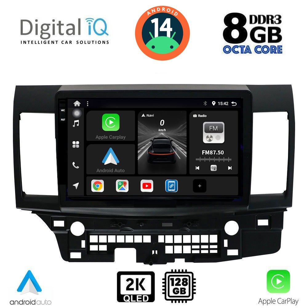 Βλησαρούλης Car Center - DIGITAL IQ BXF 11434_CPAA (10inc) MULTIMEDIA TABLET for MITSUBISHI LANCER mod. 2008>