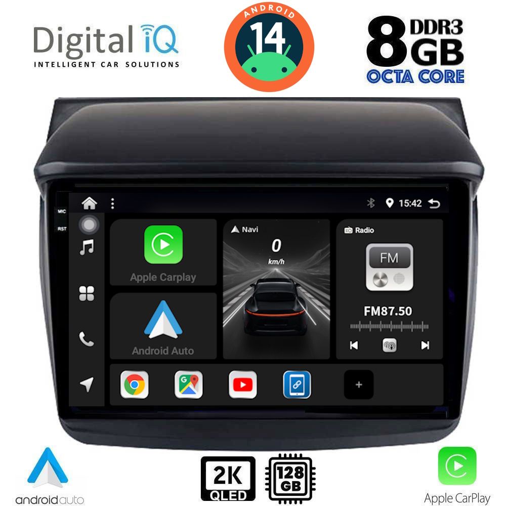 Βλησαρούλης Car Center - DIGITAL IQ BXF 11436_CPAA (9inc) MULTIMEDIA TABLET for MITSUBISHI L200 mod. 2006-2015
